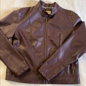 Purple Leather Jacket(Very Well Preserved)